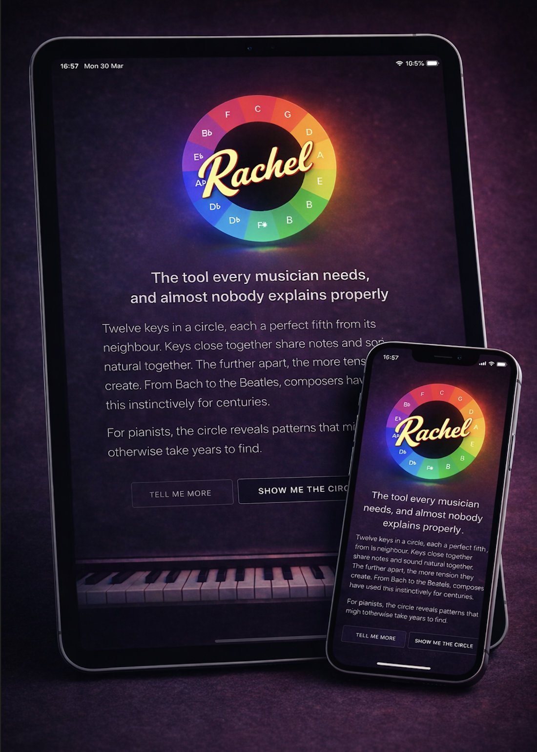 Rachel's Circle of Fifths on iPad and iPhone